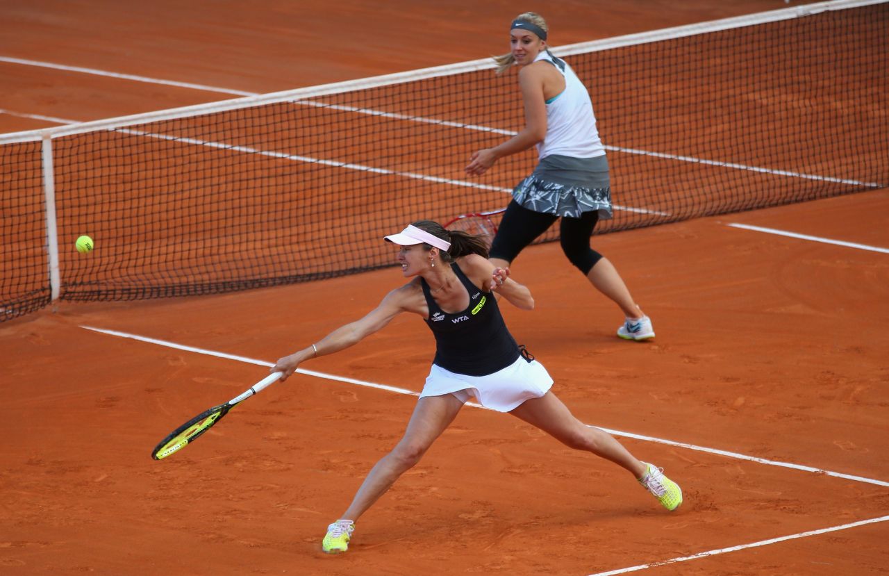 Martina Hingis And Sabine Lisicki Italian Open 2014 In Rome