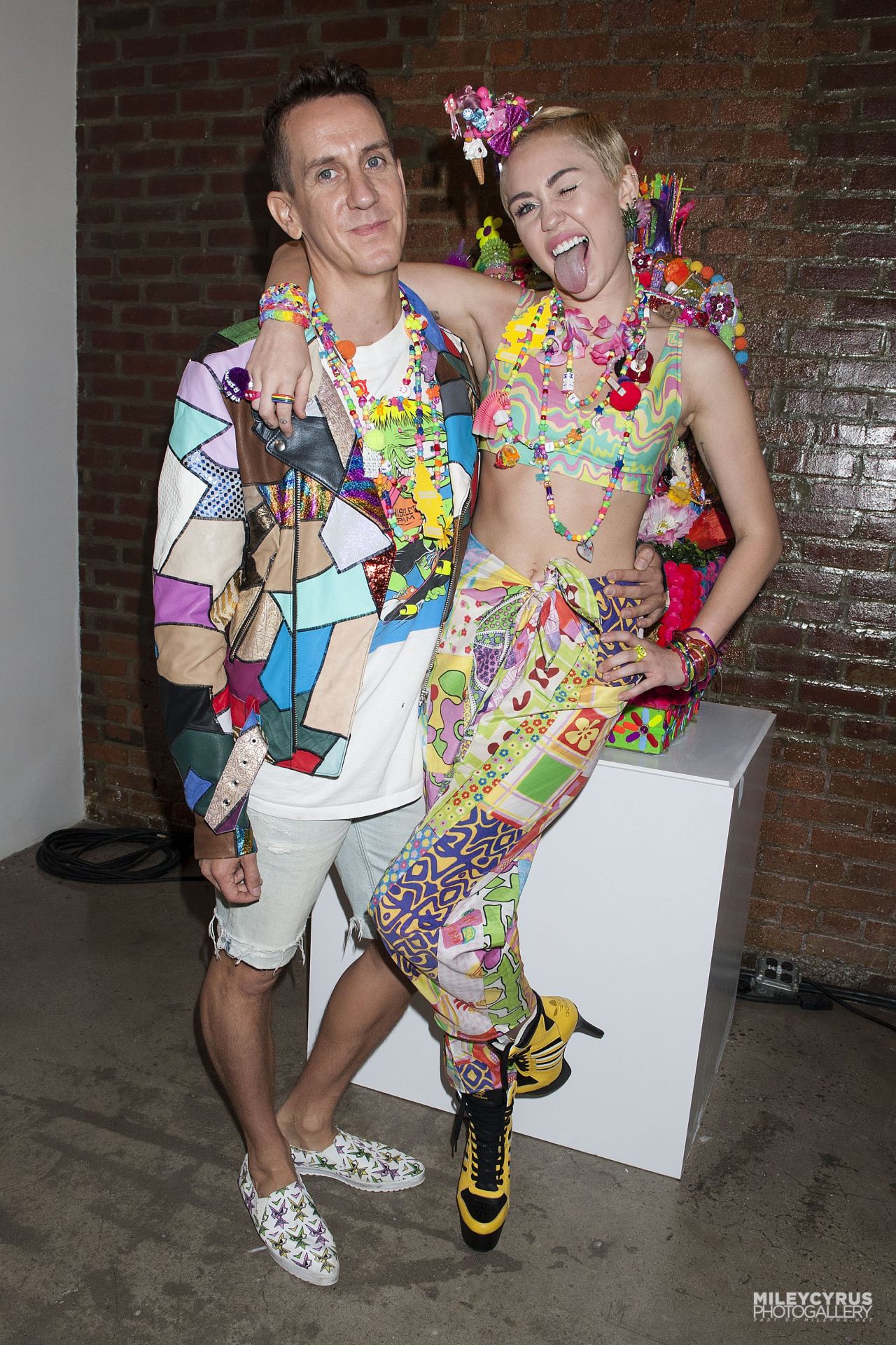 ... at Jeremy Scott â€˜Dirty Hippieâ€™ Fashion Show 2014 in New York City