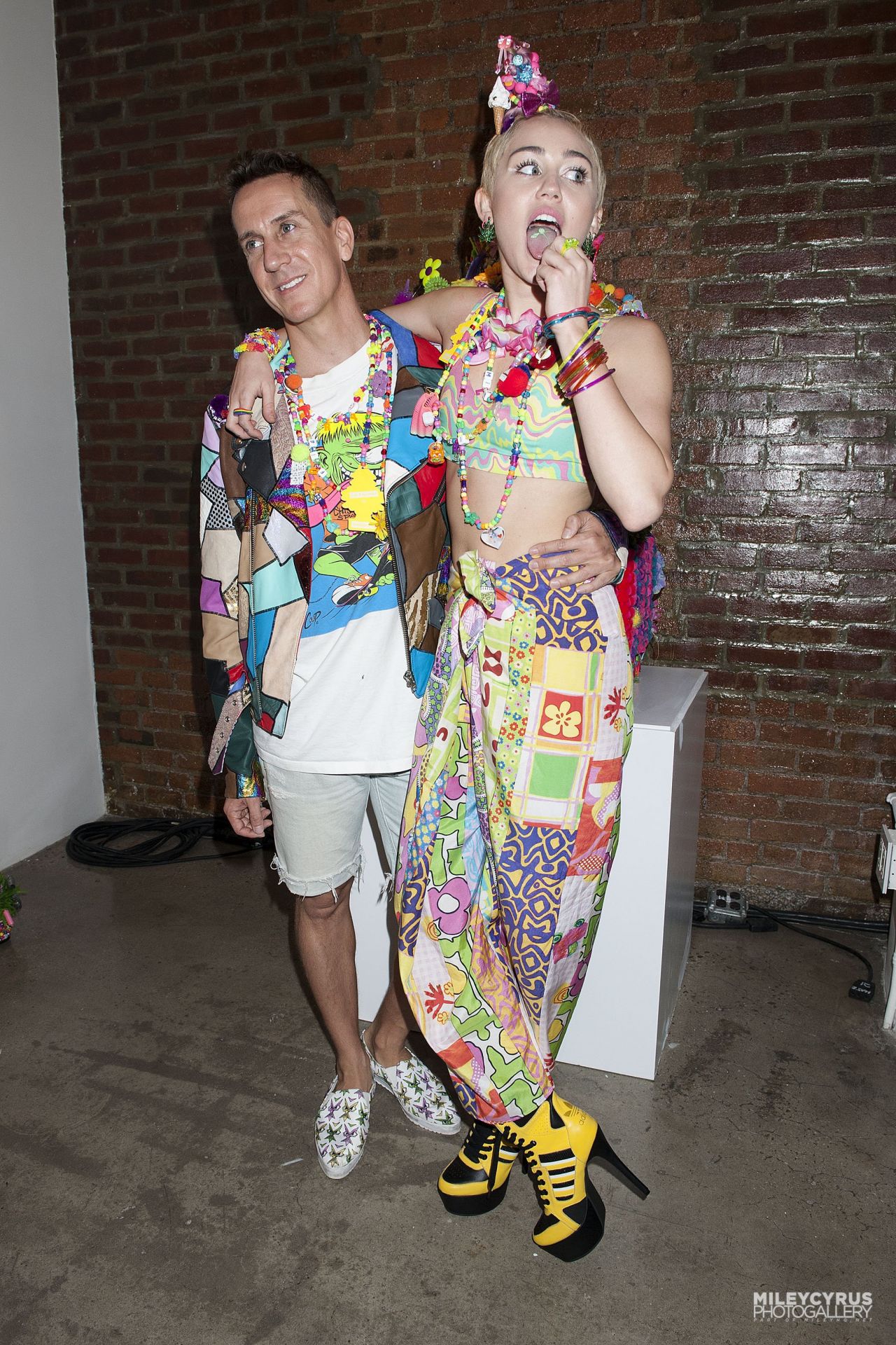 ... at Jeremy Scott â€˜Dirty Hippieâ€™ Fashion Show 2014 in New York City