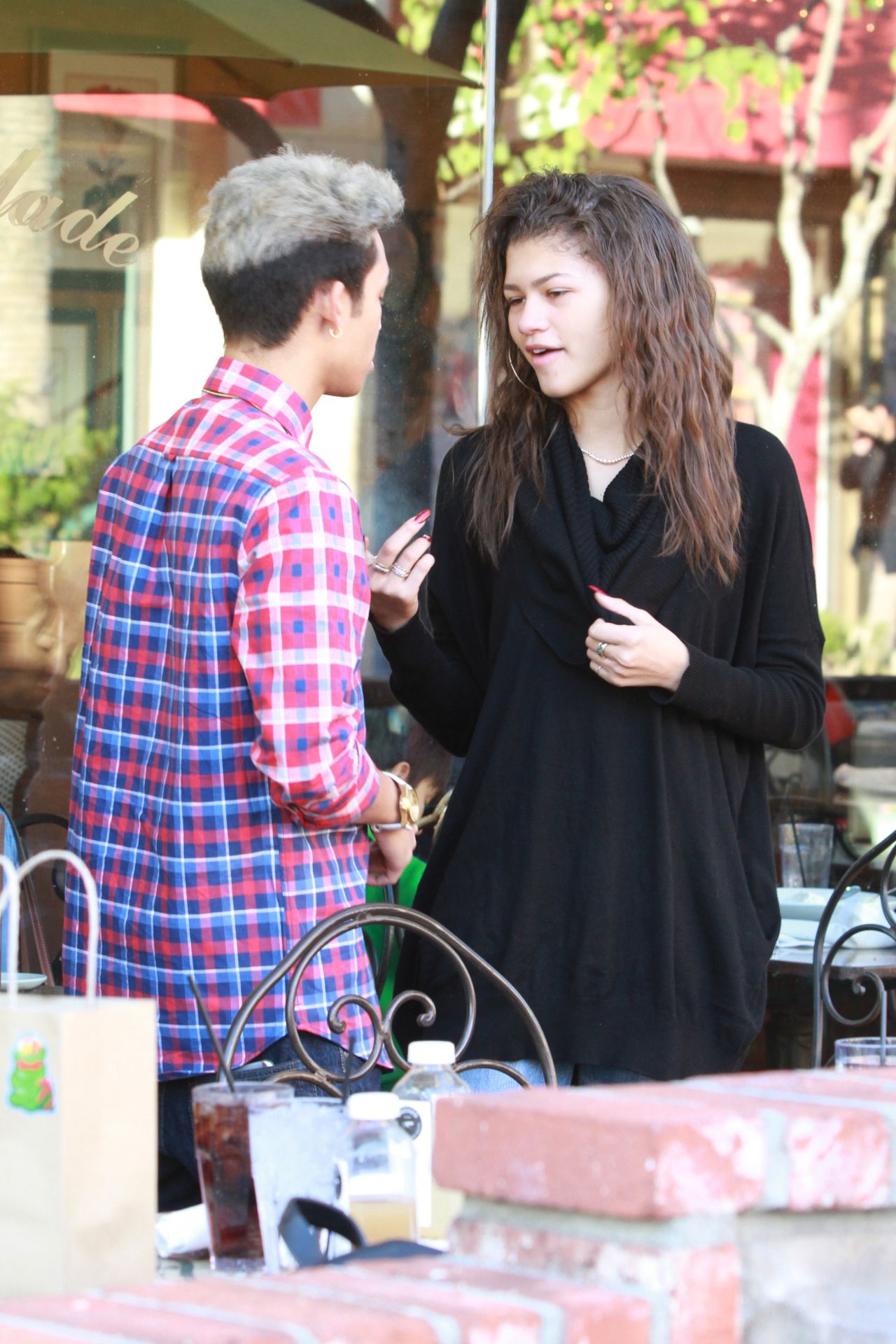 Zendaya in Ripped Jeans - Out in Los Angeles, December 2014