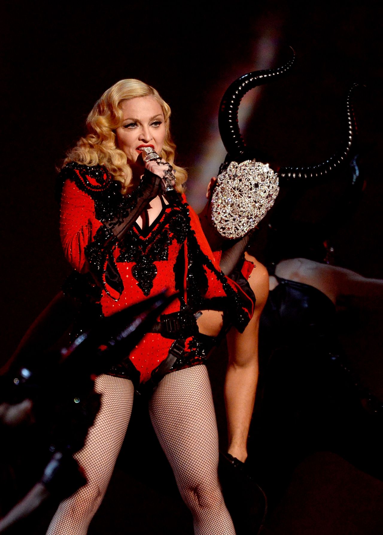 Madonna Performs At 2015 Grammy Awards In Los Angeles