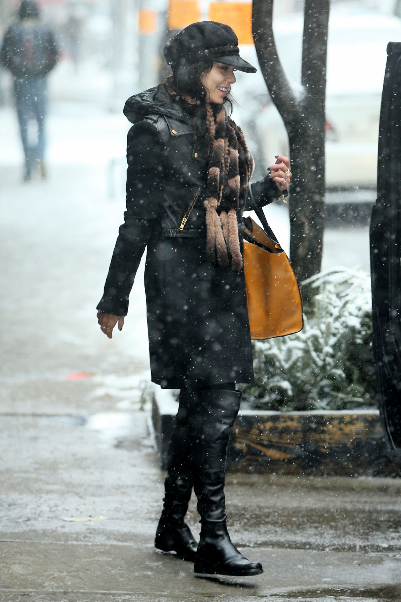 Vanessa Hudgens Winter Style Out In New York City March
