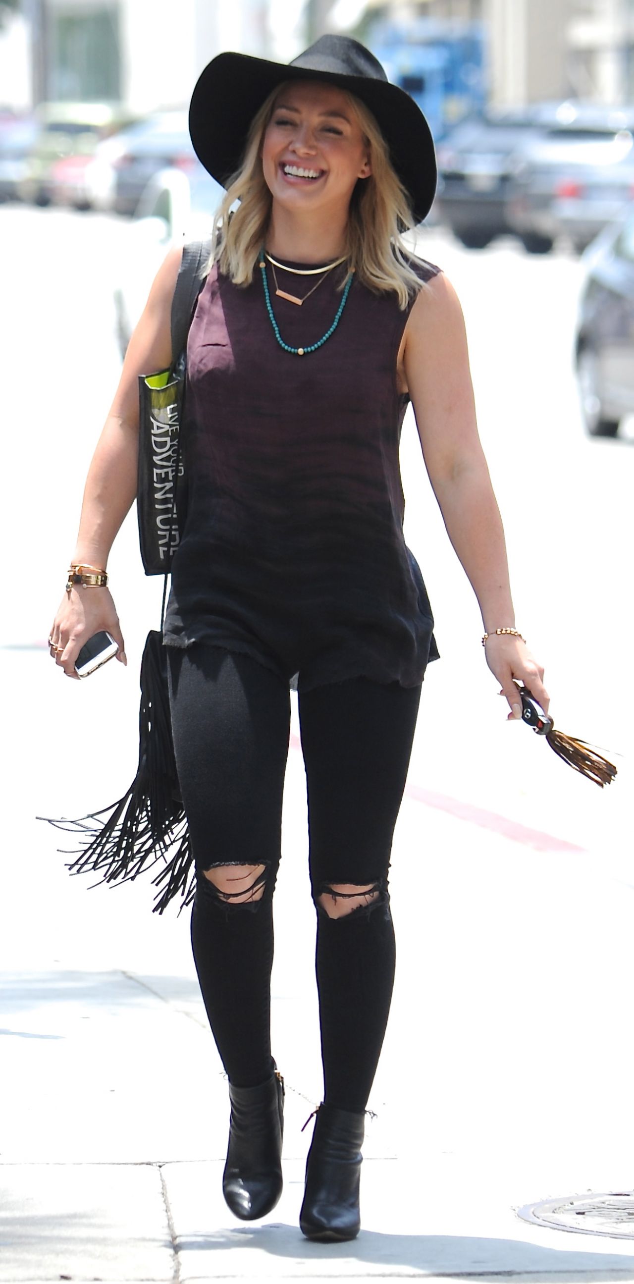 Hilary Duff Casual Style Out In West Hollywood June 2015