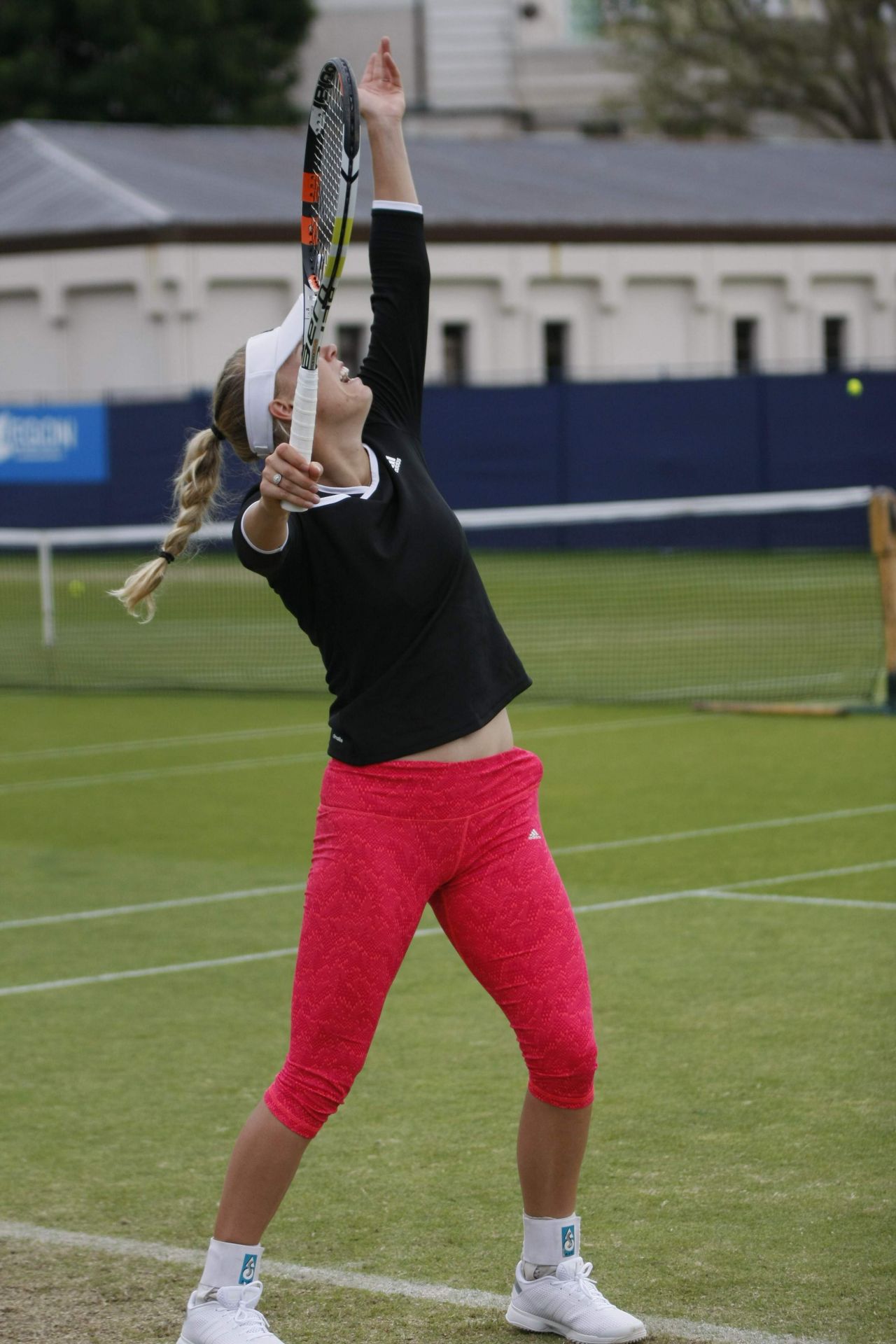 Caroline Wozniacki - Training at the AEGON International in Eastbourne, June 2015