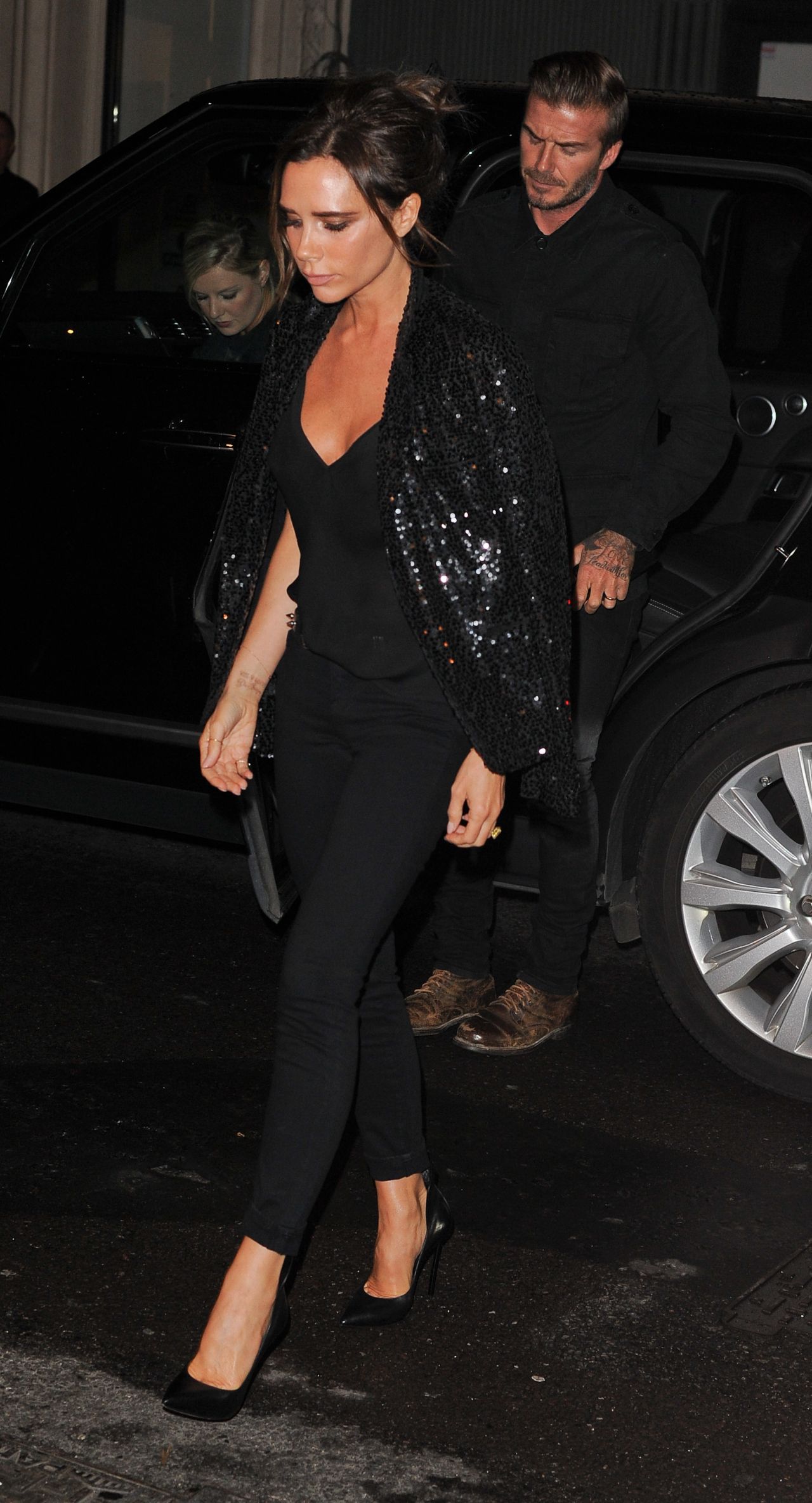 Victoria Beckham - Arriving at Her Shop for LFW Dinner Party, September