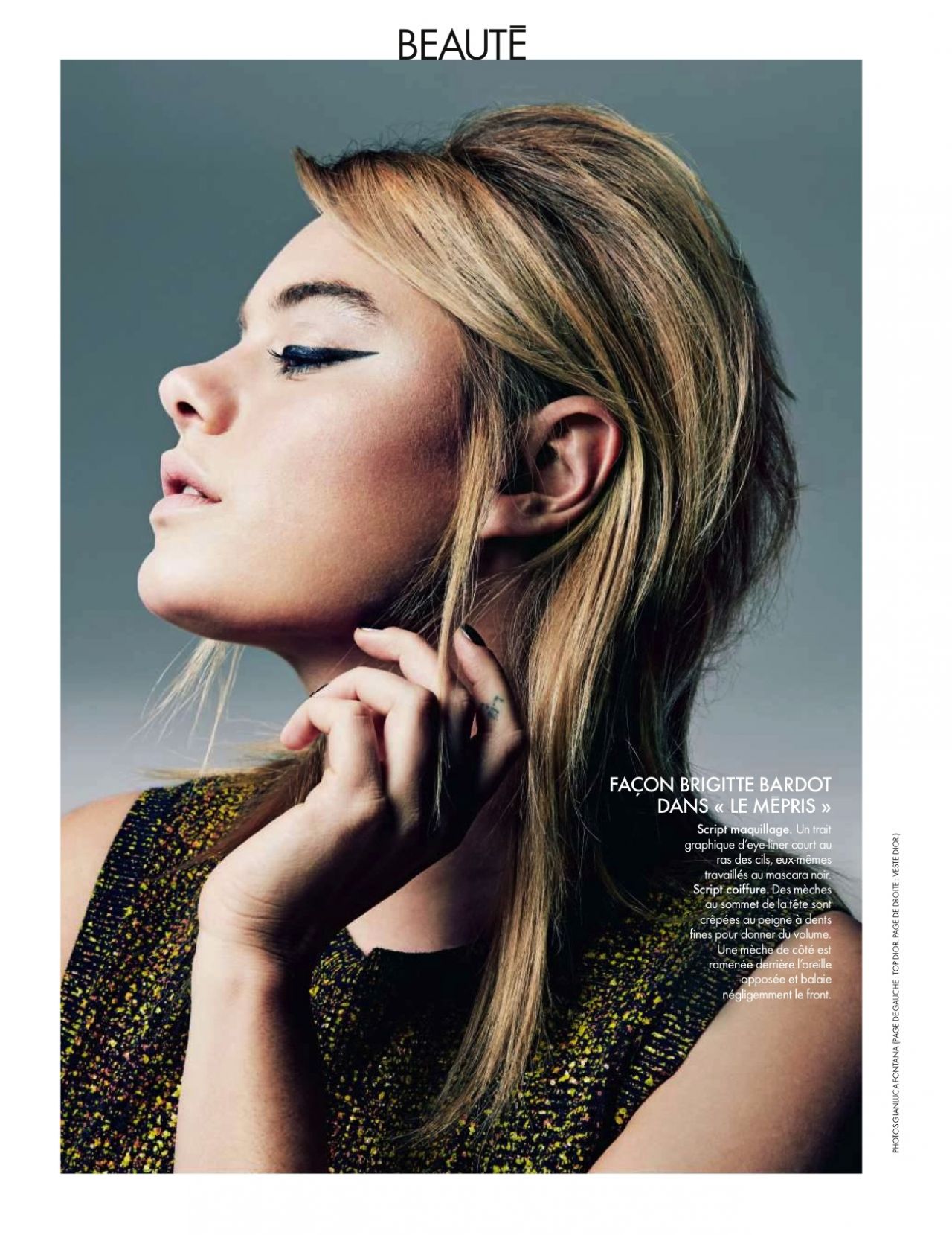 Camille Rowe - Elle Magazine France January 2016 Issue 
