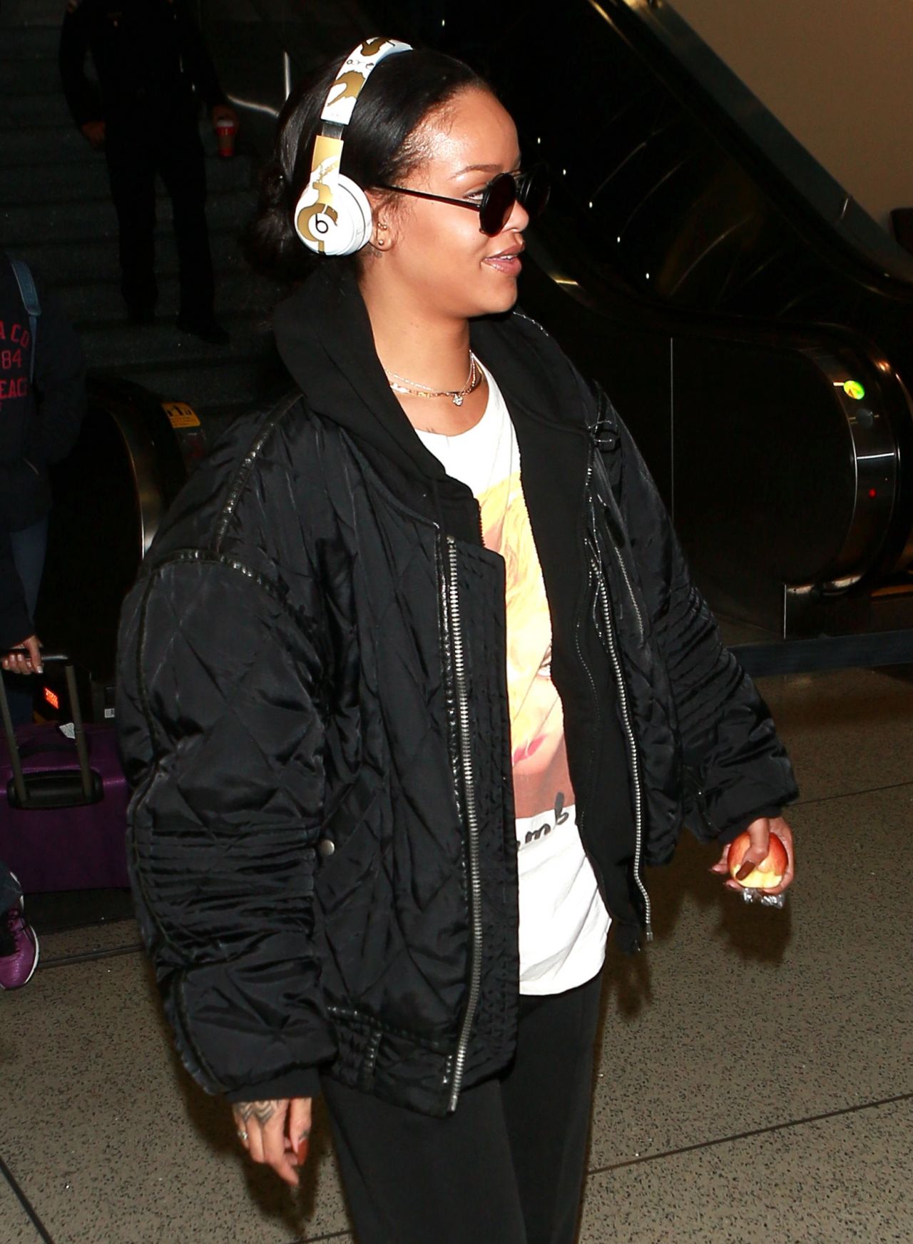 Rihanna Arriving at LAX