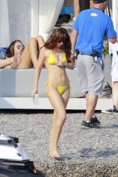 Dakota Johnson in Yellow Bikini - 