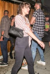 Milla Jovovich - Leaving The Nice Guy Nightclub in Hollywood 8/27/2016