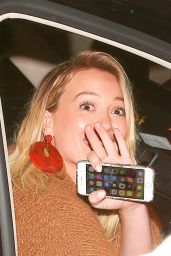 Hilary Duff Night Out Style - Leaving Catch in West Hollywood - 10/03/2016 