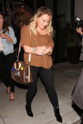 Hilary Duff Night Out Style - Leaving Catch in West Hollywood - 10/03/2016 