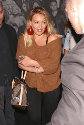 Hilary Duff Night Out Style - Leaving Catch in West Hollywood - 10/03/2016 