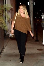 Hilary Duff Night Out Style - Leaving Catch in West Hollywood - 10/03/2016 