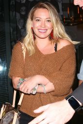 Hilary Duff Night Out Style - Leaving Catch in West Hollywood - 10/03/2016 