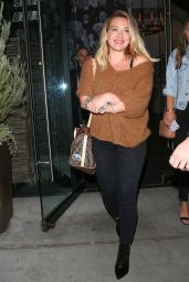 Hilary Duff Night Out Style - Leaving Catch in West Hollywood - 10/03/2016 