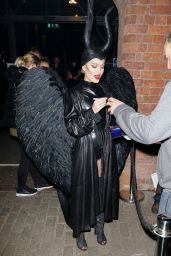 Zara Larsson Dressed As Maleficent For A Halloween Party In Liverpool 29/10/ 2016