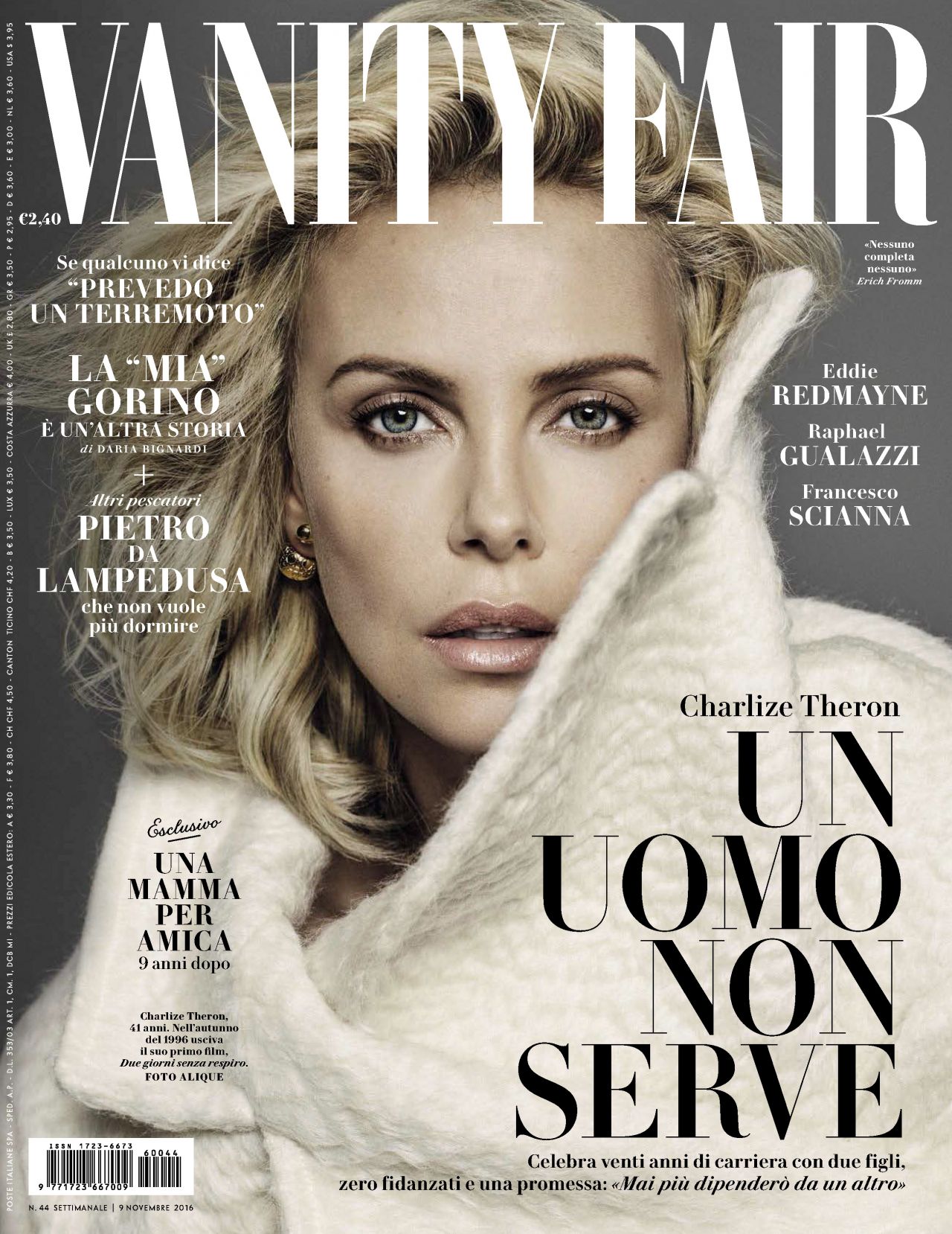 Charlize Theron - Vanity Fair Magazine Italy 9th November 2016