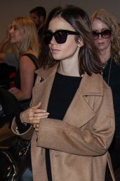 Lily Collins Travel Outfit - LAX Airport in LA 10/31/ 2016 