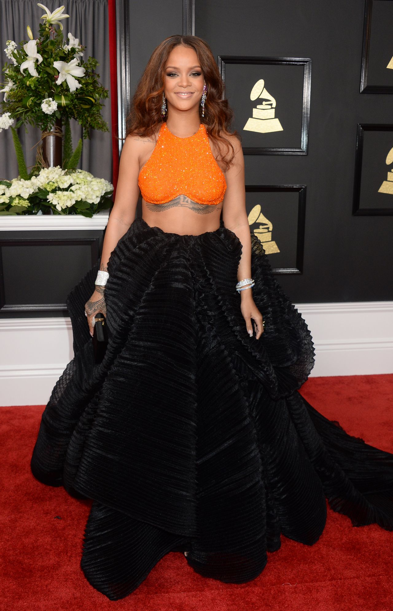 Rihanna on Red Carpet – GRAMMY Awards in Los Angeles 2/12 ...