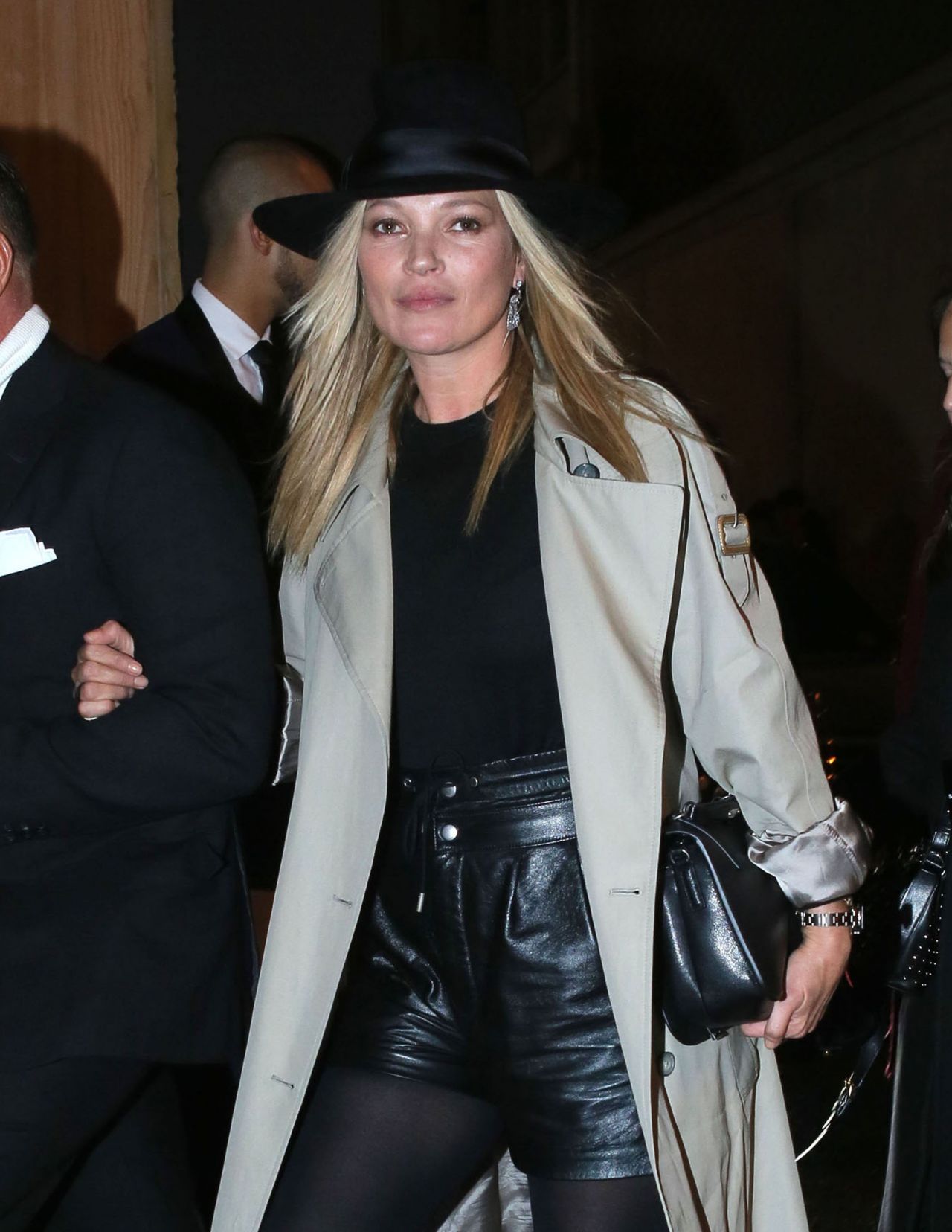 Kate Moss at Paris Fashion Week – Saint Laurent Show Autumn Winter 2017