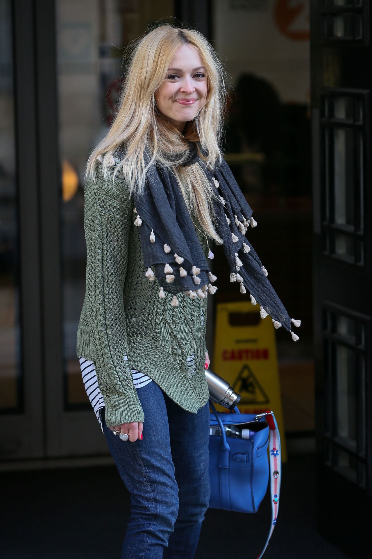 Fearne Cotton Street Style - Arriving at BBC Radio Two Studios in