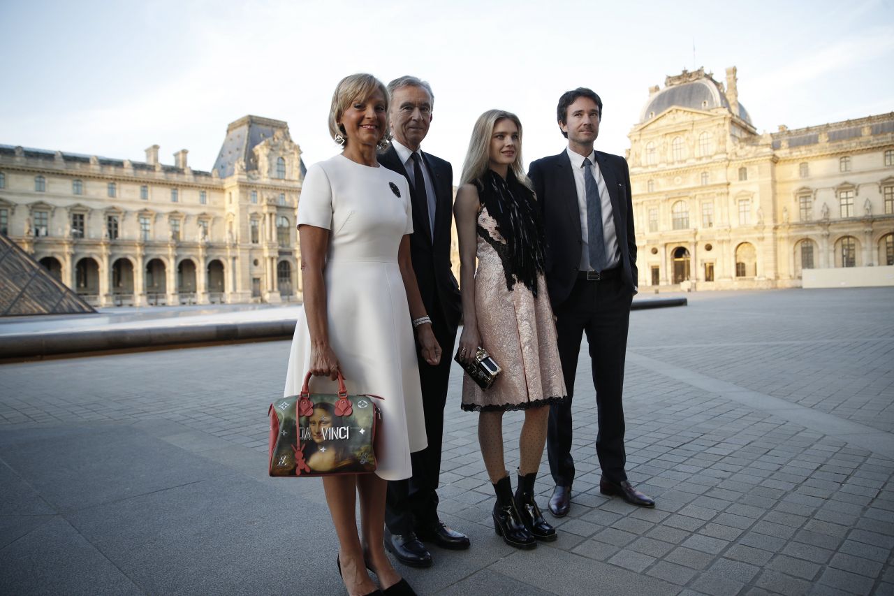 Natalia Vodianova at Louis Vuitton Dinner Party, Louvre in Paris 4/11/2017