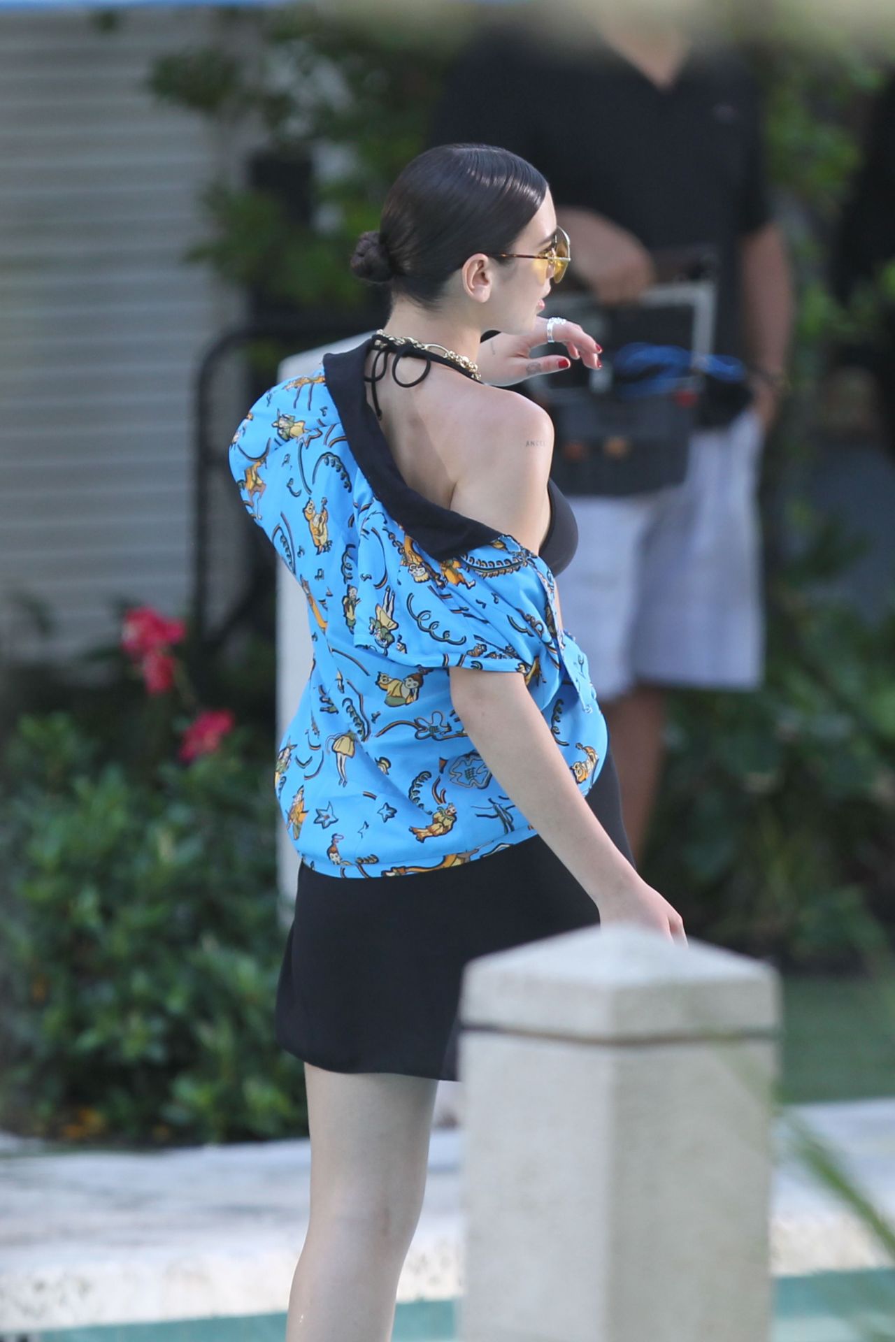 Dua Lipa - Filming a Music Video in Miami Beach 06/15/2017