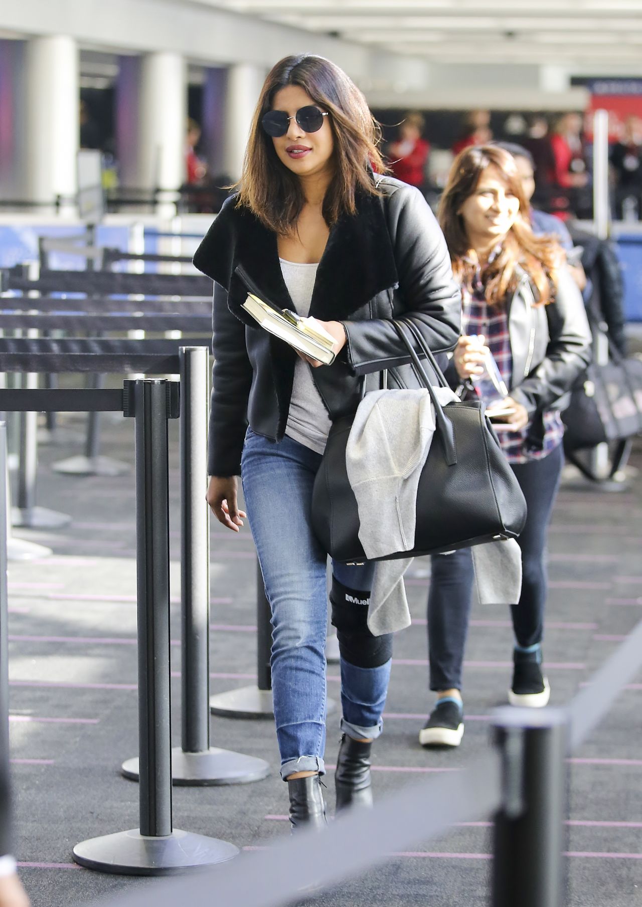 Priyanka Chopra at LAX Airport | Lipstick Alley