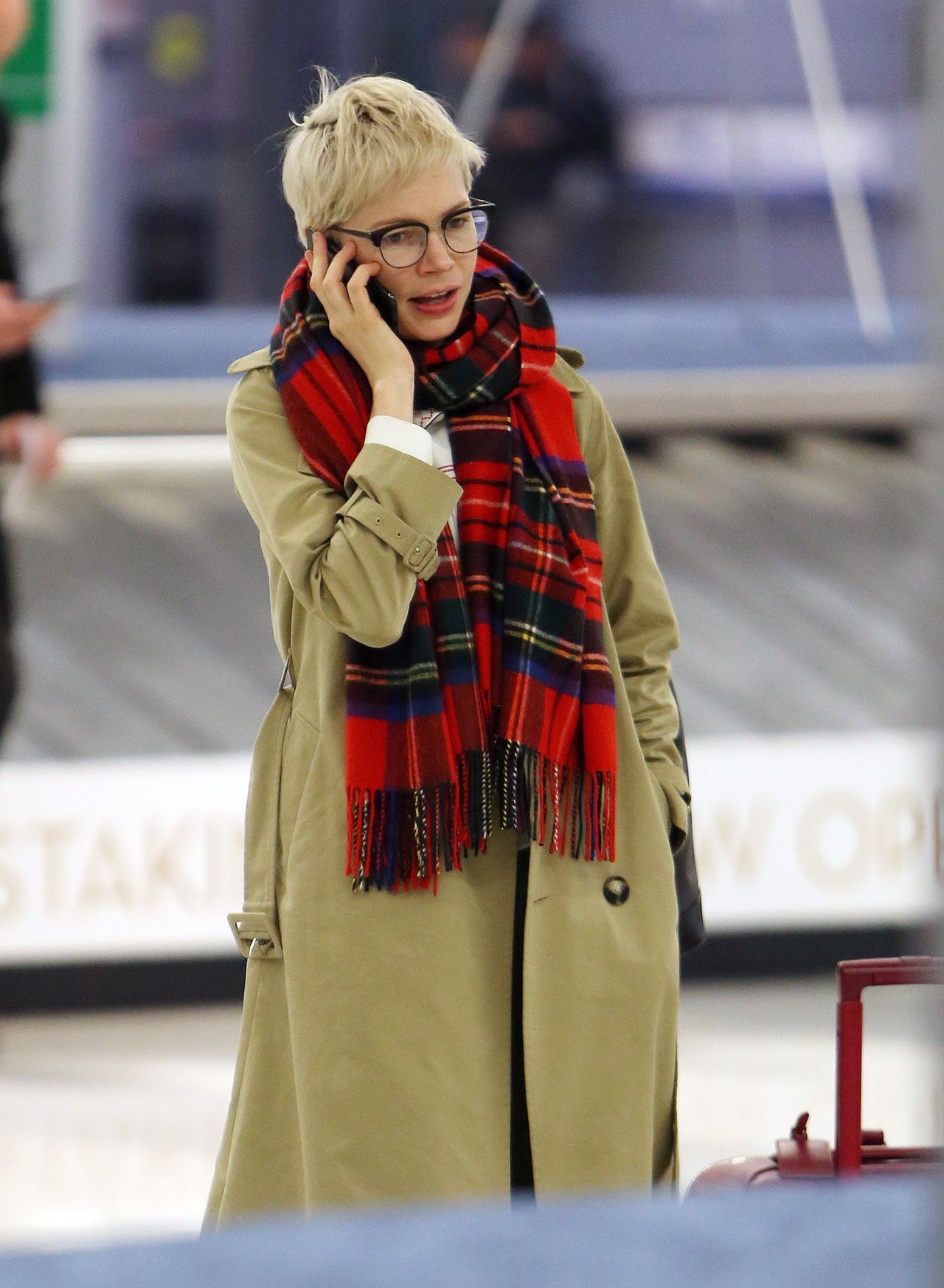 Michelle Williams at JFK Airport in New York City 01/29/2018