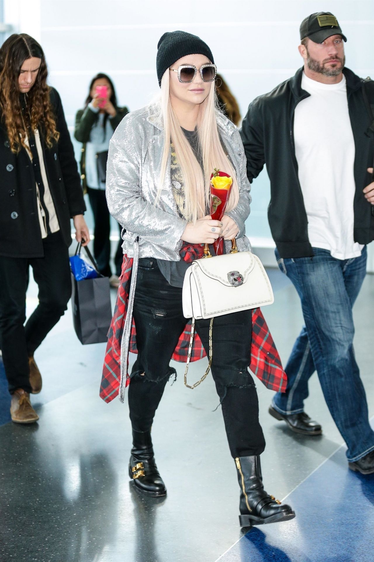 Kesha at JFK in New York City 02/14/2018