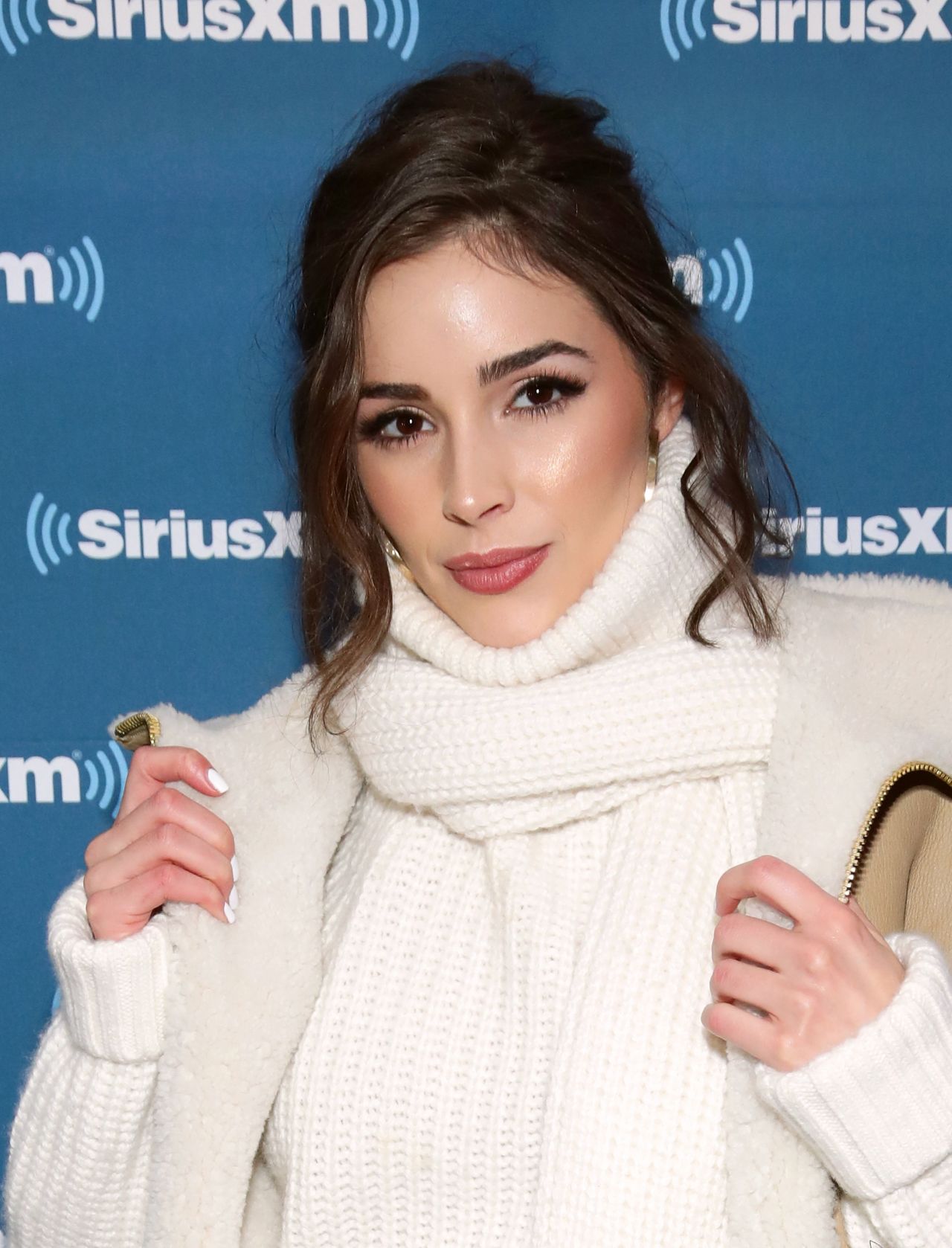 Olivia Culpo - SiriusXM at Super Bowl LII Radio Row in Bloomington, Mn