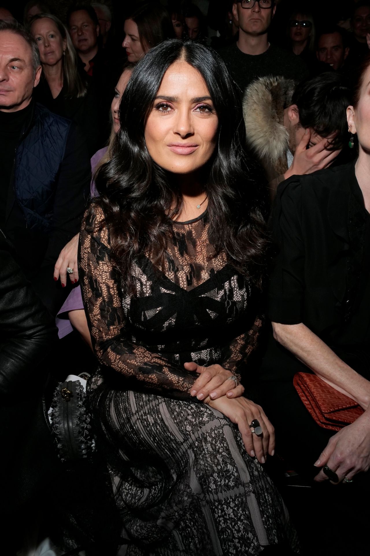 Salma Hayek – Bottega Veneta Show at NYFW 02/09/2018