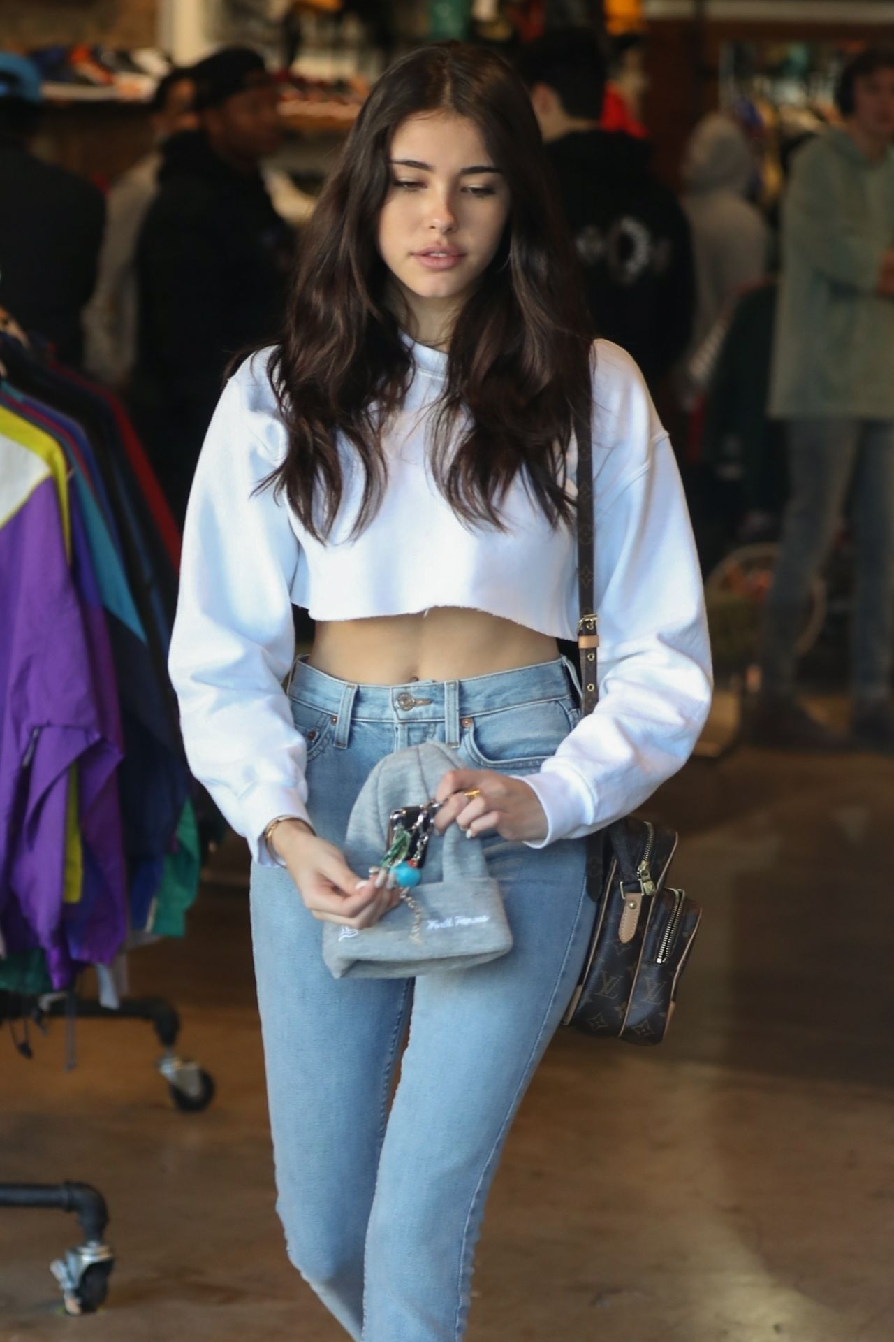 Madison Beer and Boyfriend Zack Bia Shopping at Round Two 