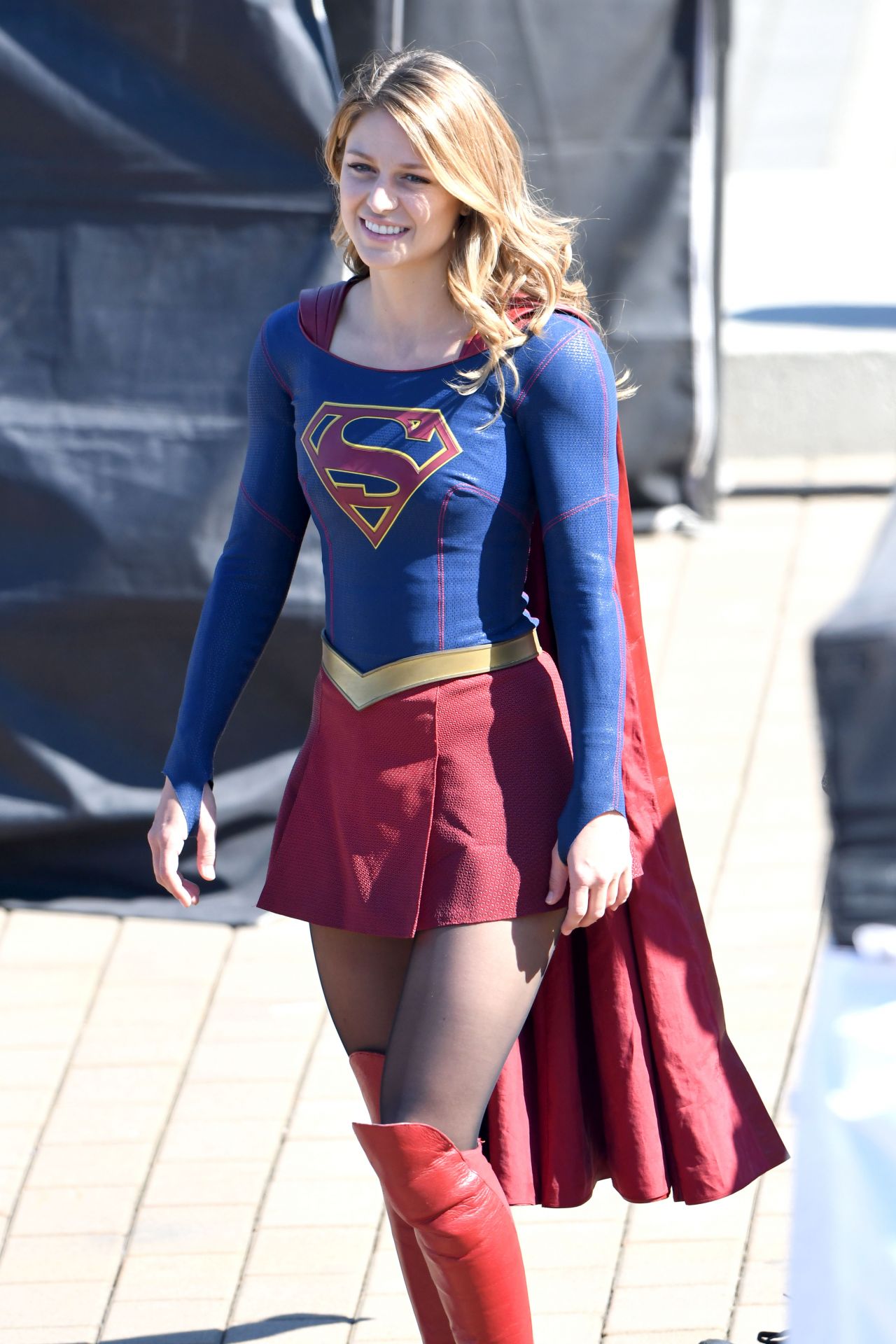 Melissa Benoist On The Set Of Supergirl In Vancouver 09 05 2018