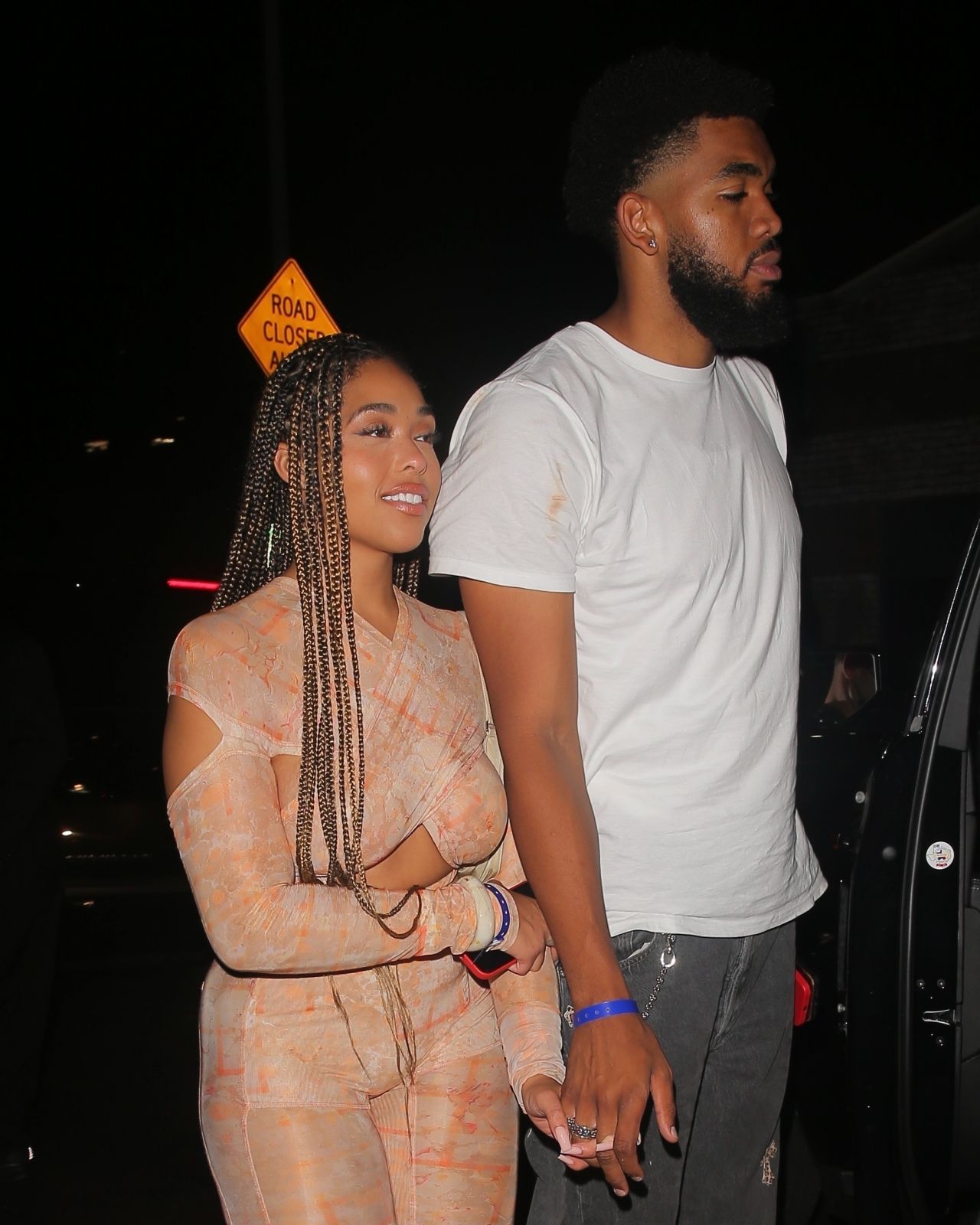 Jordyn Woods And Karl Anthony Towns At The Highlight Room In LA 06 30