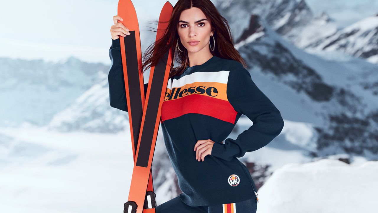 Emily Ratajkowski Michael Kors X Ellesse Ski Collection 2022 CelebMafia