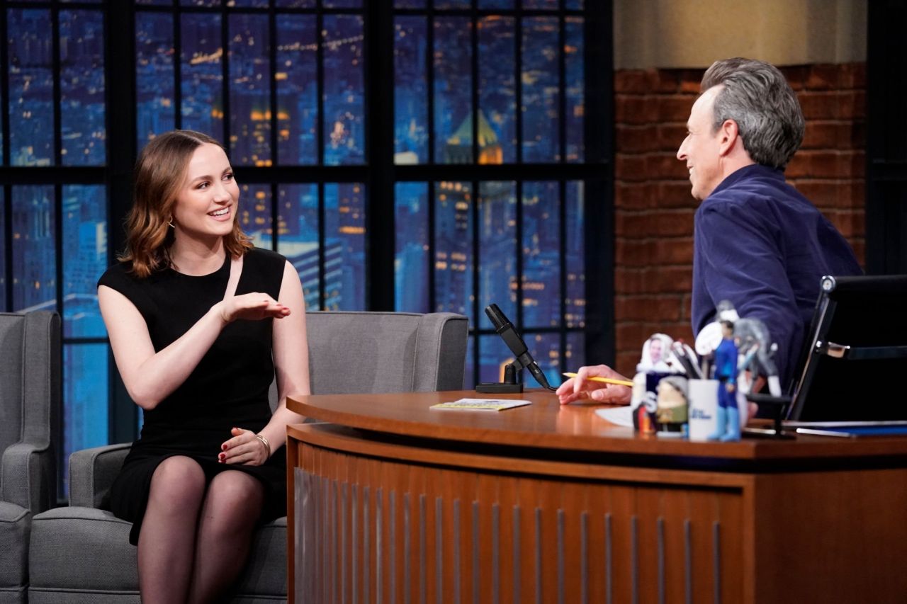 Maude Apatow Late Night With Seth Meyers CelebMafia