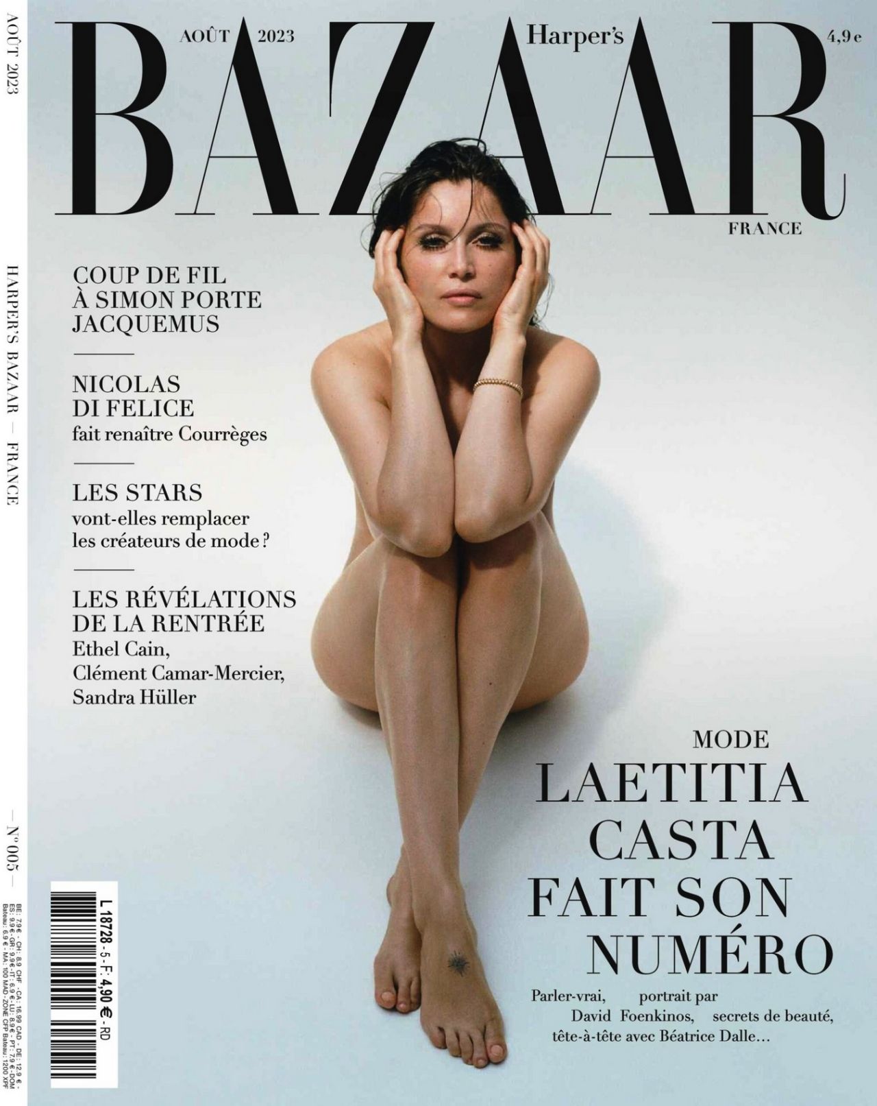 Laetitia Casta Harper S Bazaar France August Issue Celebmafia