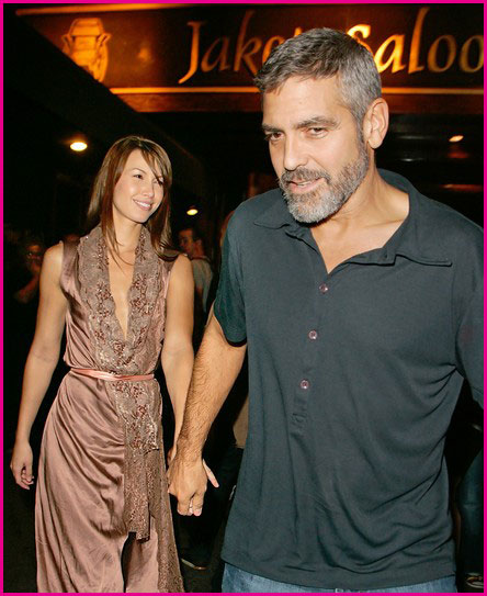 Sarah Larson and George Clooney
