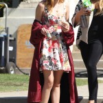 Bella Thorne - On set of her new movie 'Alexander', Pasadena .October 12, 2013 