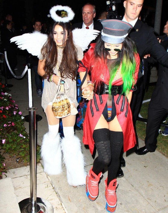 Vanessa Hudgens is an Angel at A Halloween Party In Beverly Hills