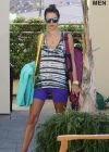 Alessandra Ambrosio Leaving Yoga Class, Santa Monica October 2013.