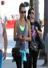 Alessandra Ambrosio Street Style - Leaving the Gym in Santa Monica