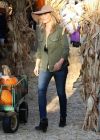 Ali Larter in Jeans at Mr. bones Pumpkin Patch in Beverly Hills