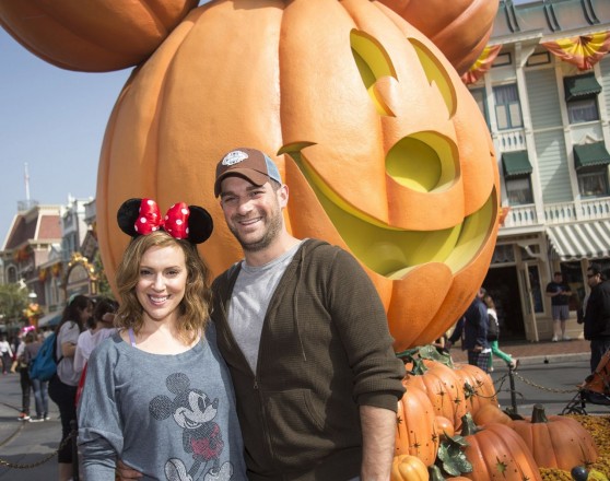 Alyssa Milano and David Bugliari Celebrate 'Halloween Time' at Disneyland - October 2013