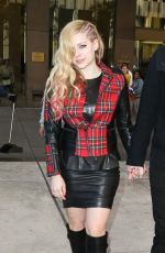 Avril Lavigne in Leather, at the SiriusXM Studios