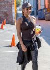 Christina Milian in Keather and a Tight Tank Top, at 