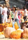 Jessica Alba in Jeans at Mr Bones Pumpkin Patch in West Hollywood