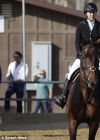 Kaley Cuoco Riding Her Horse in a Competition in Santa Barbara