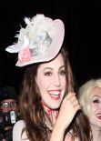 Kelly Brook as Marie Antoinette leaving a Halloween party in Beverly Hills